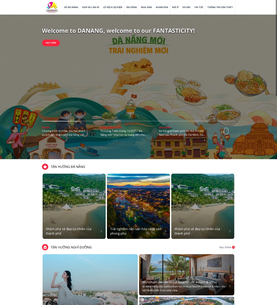 Da Nang Tourism Website